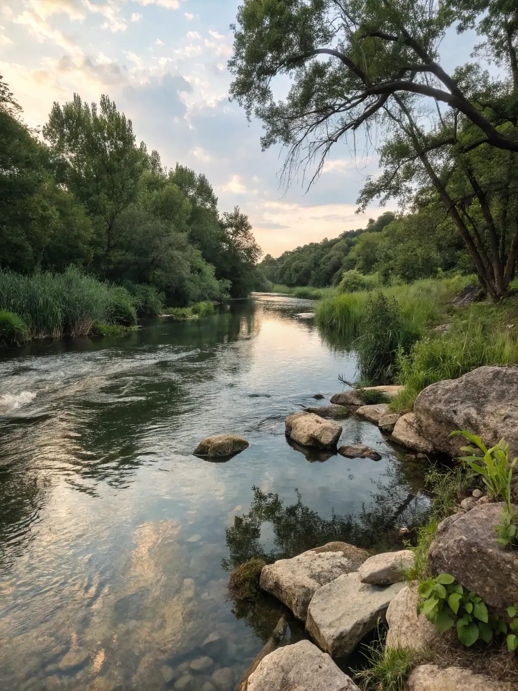 A serene image of a person fishing from a kayak on the Vezere River, showcasing the fishing activity offered by CANOE TREIGNAC VEZERE.